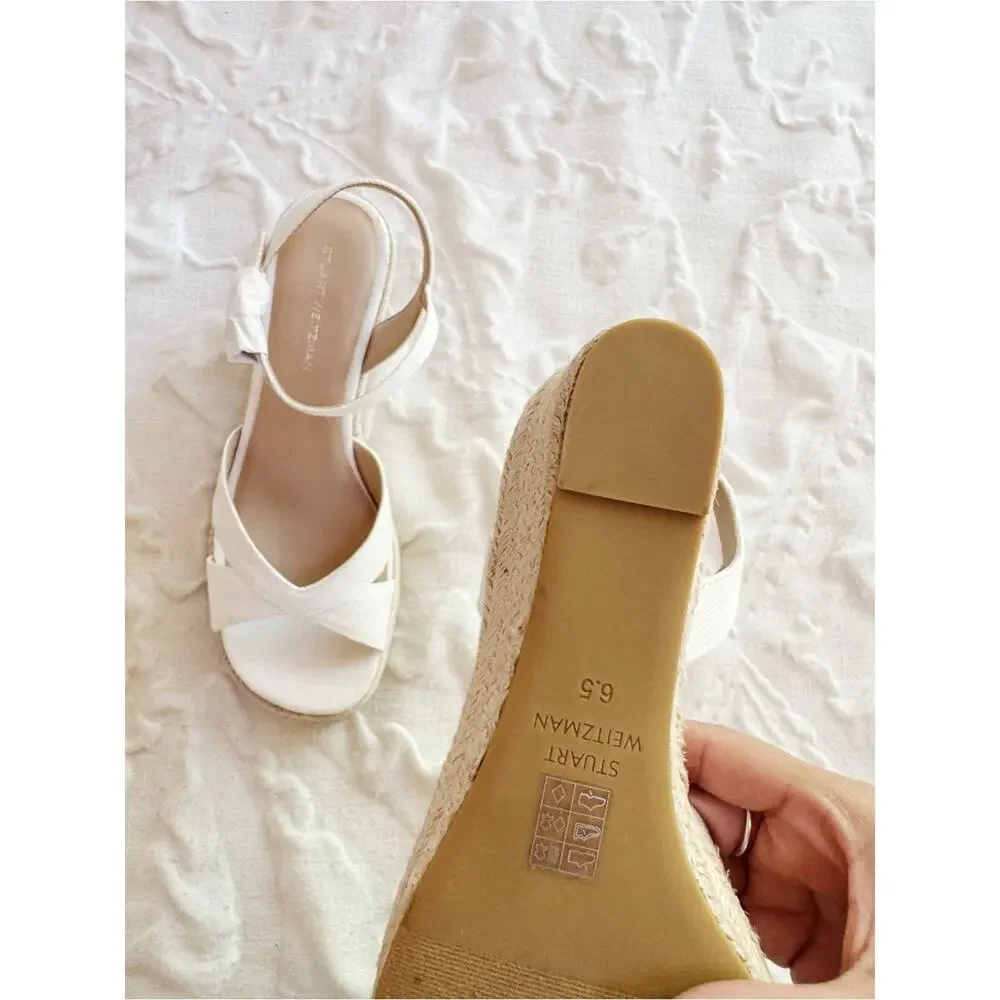 Stuart Weitzman Miami Espadrille Sandal Size 6.5 New